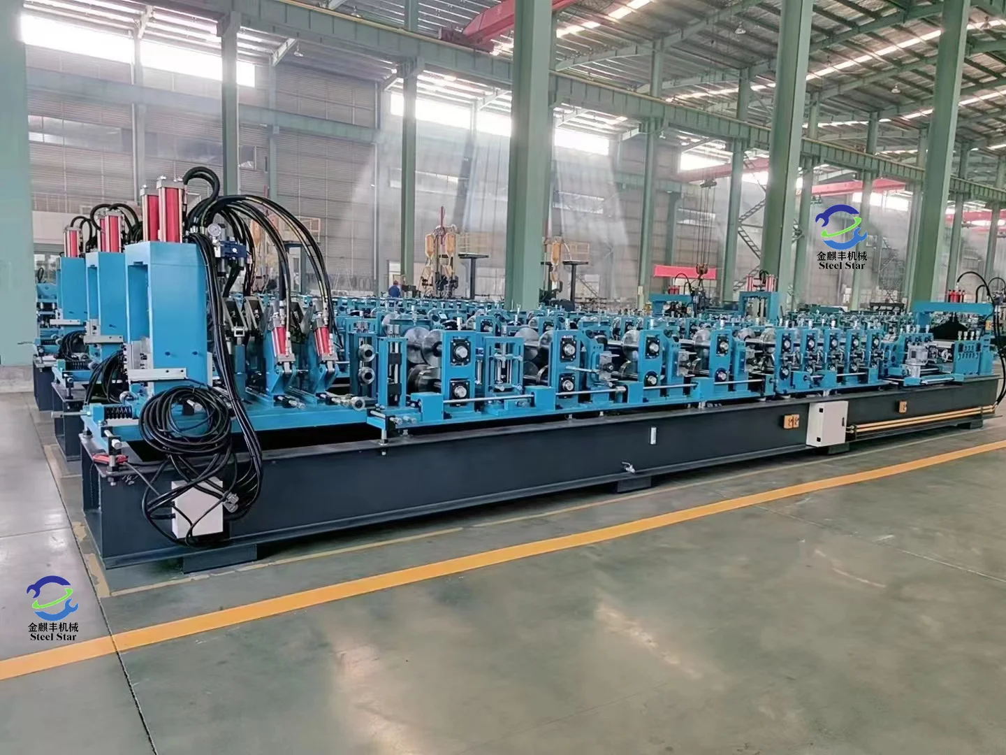 Fully automatic CZ all-in-one machine . C purlin roll forming machine . The C-shaped steel machine is a single-roll forming unit with a set of rollers that can produce CZ-shaped purlin products of various specifications. The machine mainly consists of a passive loading rack, leveling device, punching device, post-forming cutting device, hydraulic station, computer control system, etc. This machine adopts automatic flying saw punching and is easy to operate. The main purpose of the CZ-shaped steel machine is that it can be used as the main stress-bearing structure of large and medium-sized industrial and civil buildings.
Z purlin roll forming machine . CZ interchangeable roll forming machine.What is a C purlin?What size is purlin C?Which is stronger C purlin or Z purlin?How much is C purlins in Philippines?
How far can 4 inch C purlin span?
What is the alternative to C purlins?
What are the advantages of C purlins?
What are the disadvantages of purlins?
Can C purlins be used as rafters?
What are Z purlins used for?
Can C purlins be used for flooring?
What is the maximum thickness of C purlins?
How do I choose a purlin size?
How do you join two C purlins together?What are the advantages of Z purlins?
What are the advantages of C purlins?
What is the maximum span of Z purlins?
What is the yield strength of C purlin?