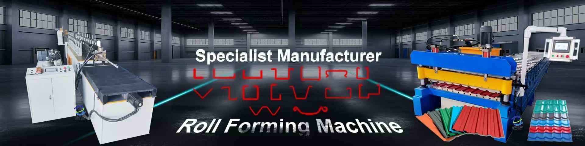 The modular assembled roll forming machine can produce steel roof panel and wall panel, and other customized profiles. Roof Sheet Roll Forming Machine.Ridge Cap Roll Forming Machine.Floor Deck Roll Forming Machine.Rain Gutter Roll Forming Machine.Downspouts Roll Forming Machine.Guardrail Plate Roll Forming Machine.CZ Purlin Roll Forming Machine.Barrel Corrugated Roll Forming Machine.Decoiler / Auto Stacker Metal Roof Panel Sheet Roll Forming Machine.Bending / Guillotine Shearing Machine,High Speed Cold Roll Forming Machine,etc.The profile roll forming machine is used to produce the section products that used for suspended ceiling and drywall partition installation,and other customized profiles. Light Keel Stud and Track Roll Forming Machine.Shutter Door Roll Forming Machine.Light Keel Villa Frame Roll Forming Machine.Light Steel Keel Roll Forming Machine.Light Steel Keel C U V Omega Purlin Roll Forming Machine.Light Gauge Steel Framing Machine.Metal Stud Forming Machine.Light Steel Frame Roll Forming Machine.Steel Stud Machine.High Speed Cold Roll Forming Machine,etc. China Roof Sheet Roll Forming Machine.China Ridge Cap Roll Forming Machine.China Floor Deck Roll Forming Machine.China Rain Gutter Roll Forming Machine.China Downspouts Roll Forming Machine.Guardrail Plate Roll Forming Machine.China CZ Purlin Roll Forming Machine.China Barrel Corrugated Roll Forming Machine.China Decoiler / China Auto Stacker Metal Roof Panel Sheet Roll Forming Machine.China Bending / Guillotine Shearing Machine,China High Speed Cold Roll Forming Machine,etc.The profile roll forming machine is used to produce the section products that used for suspended ceiling and drywall partition installation,and other customized profiles. China Light Keel Stud and Track Roll Forming Machine.China Shutter Door Roll Forming Machine.China Light Keel Villa Frame Roll Forming Machine.China Light Steel Keel Roll Forming Machine.China Light Steel Keel C U V Omega Purlin Roll Forming Machine.China Light Gauge Steel Framing Machine.China Metal Stud Forming Machine.China Light Steel Frame Roll Forming Machine.China Steel Stud Machine.China High Speed Cold Roll Forming Machine,etc.