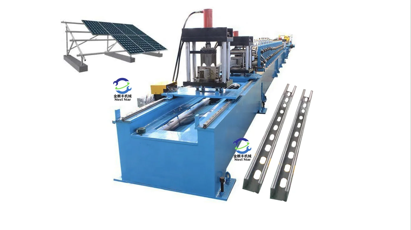 Customized Sole Panel Mounting Frame Roll Forming machine，Solar PV Bracket Roll Forming Machine，Photovoltaic bracket roll forming machine，PV  bracket roll forming machine，PV Support Bracket Roll Forming Machine，Solar Pv Mounting Roll Forming Machine，Photovoltaic/PV Bracket Rollformer，Solar PV Support Forming Machine，Solar panel structure roll forming machine，Solar panel bracket roll forming machine，What is a PV mounting system?
What is the difference between solar panels and photovoltaic systems?
What are the methods of mounting solar modules?
How to design a PV system?solar strut panel roll forming machine，Solar Panel Roll Forming Machine Factory，AUTO Solar Bracket C Purlin Roll Forming Machine，Roll forming machine for production solar bracket named as solar pv bracket, solar photovoltaic bracket. Roll forming machine for solar bracket production，Photovoltaic Support Bracket Making Machine，Characteristics of Photovoltaic Bracket Industry，Solar Panel Mounting Rack Machine，Solar Bracket Roll Forming Machine，Used solar mounting roll forming machine