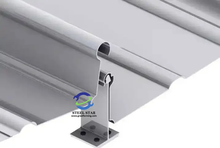 Standing Seam Roll Forming Machine,Standing Seam Forming Machine,Standing Seam Machine,Applications: Standing seam panels produced by these machines are widely used in residential, commercial, and industrial roofing due to their durability, resistance to harsh weather