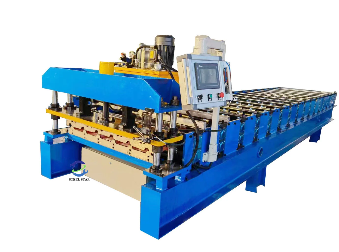 Roof sheet roll forming machine,Roofing Sheet Roll Forming Machine,Roof Panel Roll Forming Machine,Roof Forming Machine,Roofing Sheet Machine,Sheet Cold Roll Forming Machine,Roof & Wall Sheet Roll Forming Machine,Metal roof sheet roll former,Roofing Sheet Making Machine,China Roof Roll Forming Machine Manufacturer,cold roll forming machineWhat is the roofing sheet called?The modular assembled roll forming machine can produce steel roof panel and wall panel, and other customized profiles. Roof Sheet Roll Forming Machine.Ridge Cap Roll Forming Machine.Floor Deck Roll Forming Machine.Rain Gutter Roll Forming Machine.Downspouts Roll Forming Machine.Guardrail Plate Roll Forming Machine.CZ Purlin Roll Forming Machine.Barrel Corrugated Roll Forming Machine.Decoiler / Auto Stacker Metal Roof Panel Sheet Roll Forming Machine.Bending / Guillotine Shearing Machine,High Speed Cold Roll Forming Machine,etc.What is a roof sheet?What is the roofing sheet called?Which sheet is best for roofing?What is the purpose of roof sheeting?Corrugated Roof Sheet,Corrugated Sheet,Cladco Profiles ltd,Sig Roofing.Polycarbonate Sheet,china Roof Sheet Roll Forming Machine,china Ridge Cap Roll Forming Machine,china Floor Deck Roll Forming Machine,china Rain Gutter Roll Forming Machine,china Downspouts Roll Forming Machine,china Guardrail Plate Roll Forming Machine,china CZ Purlin Roll Forming Machine,china Barrel Corrugated Roll Forming Machine.china Decoiler / china Auto Stacker Metal Roof Panel Sheet Roll Forming Machine,china Bending / Guillotine Shearing Machine,china High Speed Cold Roll Forming Machine,etc.